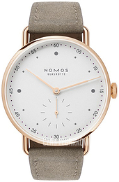 Nomos Glashütte Metro Biały/Skóra Ø33 mm N-1170