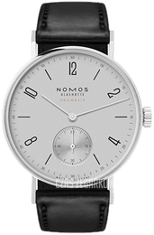 Nomos Glashütte Tangente Srebrny/Skóra Ø35 mm N-188