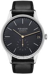 Nomos Glashütte Orion Neomatik Czarny/Skóra Ø40.5 mm N-366