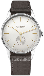 Nomos Glashütte Orion Srebrny/Skóra Ø38 mm N-378