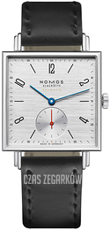 Nomos Glashütte Tetra Srebrny/Skóra N-423