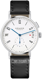 Nomos Glashütte Tangomat Biały/Skóra Ø40 mm N-635