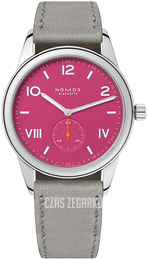 Nomos Glashütte Club Różowy/Skóra Ø36 mm N-728