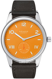 Nomos Glashütte Club Pomarańczowy/Skóra Ø38.5 mm N-729