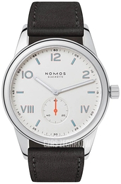 Nomos Glashütte Club Campus Biały/Skóra Ø38.5 mm N-737