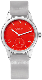 Nomos Glashütte Club Czerwony/Tkanina Ø37 mm N-743