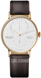 Nomos Glashütte Lambda Biały/Skóra Ø39 mm N-952