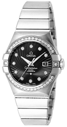 Omega Constellation Co-Axial 31mm Czarny/18 karatowe białe złoto Ø31 mm 123.55.31.20.51.001