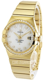Omega Constellation Co-Axial 31mm Biały/18 karatowe żółte złoto Ø31 mm 123.55.31.20.55.002