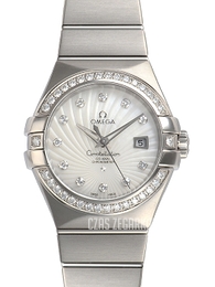 Omega Constellation Co-Axial 31mm Biały/18 karatowe białe złoto Ø31 mm 123.55.31.20.55.003