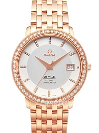 Omega De Ville Prestige Automatic Srebrny/18 karatowe różowe złoto Ø36.5 mm 413.55.37.20.52.001