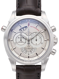 Omega De Ville Co-Axial RaTTrapante Srebrny/Skóra Ø44 mm 422.53.44.51.02.001