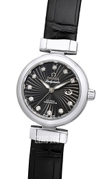 Omega De Ville Ladymatic Co-Axial 34mm Czarny/Skóra Ø34 mm 425.33.34.20.51.001