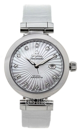 Omega De Ville Ladymatic Co-Axial 34mm Biały/Skóra Ø34 mm 425.33.34.20.55.001