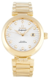 Omega De Ville Ladymatic Co-Axial 34mm Biały/18 karatowe żółte złoto Ø34 mm 425.60.34.20.55.002