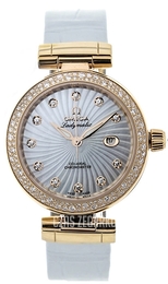 Omega De Ville Ladymatic Co-Axial 34mm Biały/Skóra Ø34 mm 425.68.34.20.55.001