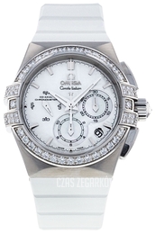Omega Constellation Double Eagle Chrono Biały/Guma Ø35 mm 121.17.35.50.05.001
