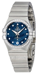 Omega Constellation Co-Axial 27mm Niebieski/Stal Ø27 mm 123.15.27.20.53.001