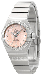 Omega Constellation Co-Axial 27mm Różowy/Stal Ø27 mm 123.15.27.20.57.002