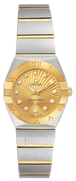 Omega Constellation Quartz 24mm Szampański/18 karatowe żółte złoto Ø24 mm 123.20.24.60.58.001