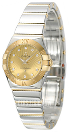 Omega Constellation Quartz 24mm Szampański/18 karatowe żółte złoto Ø24 mm 123.20.24.60.58.002