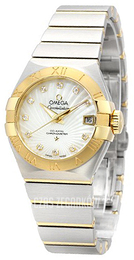 Omega Constellation Co-Axial 27mm Biały/Stal Ø27 mm 123.20.27.20.55.002