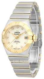 Omega Constellation Co-Axial 27mm Biały/Stal Ø27 mm 123.20.27.20.55.003