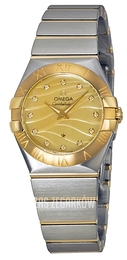 Omega Constellation Quartz 27mm Szampański/Stal Ø27 mm 123.20.27.60.57.001