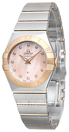 Omega Constellation Quartz 27mm Różowy/18 karatowe różowe złoto Ø27 mm 123.20.27.60.57.004