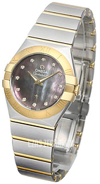 Omega Constellation Quartz 27mm Szary/18 karatowe żółte złoto Ø27 mm 123.20.27.60.57.007