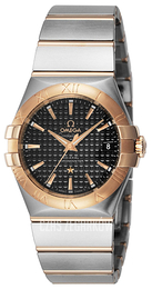 Omega Constellation Co-Axial 35mm Czarny/18 karatowe różowe złoto Ø35 mm 123.20.35.20.01.001