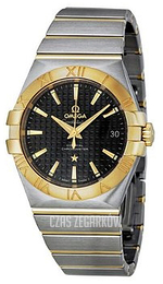 Omega Constellation Co-Axial 35mm Czarny/18 karatowe żółte złoto Ø35 mm 123.20.35.20.01.002
