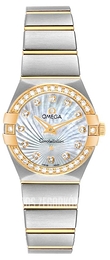 Omega Constellation Quartz 24mm Biały/18 karatowe żółte złoto Ø24 mm 123.25.24.60.55.004