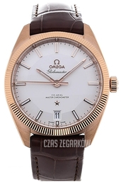 Omega Constellation Globemaster Co-Axial Chronometer 39mm Srebrny/Skóra Ø39 mm 130.53.39.21.02.001