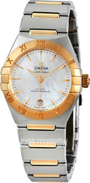 Omega Constellation Co-Axial 29Mm Biały/18 karatowe żółte złoto Ø29 mm 131.20.29.20.05.002