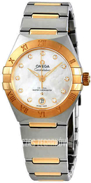 Omega Constellation Co-Axial 29Mm Biały/18 karatowe żółte złoto Ø29 mm 131.20.29.20.55.002