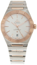 Omega Constellation Co-Axial 39Mm Srebrny/18 karatowe różowe złoto Ø39 mm 131.20.39.20.02.001