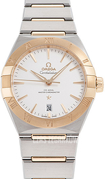Omega Constellation Co-Axial 39Mm Srebrny/18 karatowe żółte złoto Ø39 mm 131.20.39.20.02.002