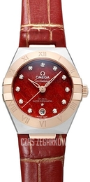 Omega Constellation Chronometer Czerwony/Skóra Ø29 mm 131.23.29.20.99.002
