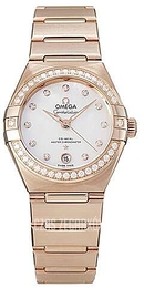 Omega Constellation Co-Axial 29Mm Biały/18 karatowe różowe złoto Ø29 mm 131.55.29.20.55.001