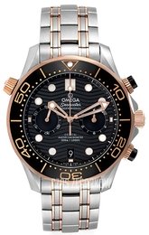 Omega Seamaster Diver 300M Czarny/18 karatowe różowe złoto Ø44 mm 210.20.44.51.01.001
