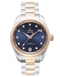 Omega Seamaster Aqua Terra 150M Niebieski/18 karatowe różowe złoto Ø34 mm 220.20.34.20.53.001
