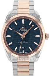Omega Seamaster Aqua Terra 150M Niebieski/18 karatowe różowe złoto Ø38 mm 220.20.38.20.03.001