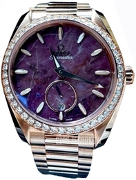 Omega Seamaster Aqua Terra 150M Purpurowy/18 karatowe różowe złoto Ø38 mm 220.55.38.20.99.001