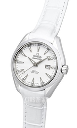 Omega Seamaster Aqua Terra 150m Co-Axial 34mm Biały/Skóra Ø34 mm 231.13.34.20.04.001