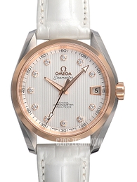 Omega Seamaster Aqua Terra 150m Co-Axial 38.5mm Srebrny/Skóra Ø38.5 mm 231.23.39.21.52.001