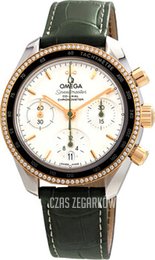 Omega Speedmaster Chronograph 38Mm Srebrny/Skóra Ø38 mm 324.28.38.50.02.001