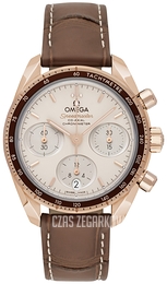 Omega Speedmaster Chronograph 38 Mm Srebrny/Skóra Ø38 mm 324.63.38.50.02.003