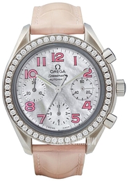Omega Speedmaster Biały/Skóra Ø35 mm 3835.74.34