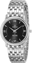 Omega De Ville Prestige Quartz 27.4mm Czarny/Stal Ø27.4 mm 424.10.27.60.01.001